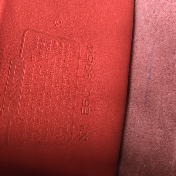 Vintage COACH 9954 Prairie Bag RARE Red - Picture 11 of 13